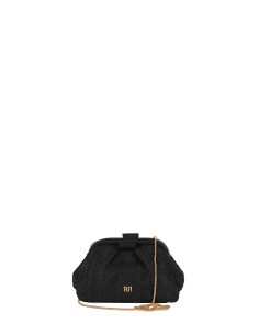 Gevlochten strolook-clutch met afneembare schouderketting van Rinascimento