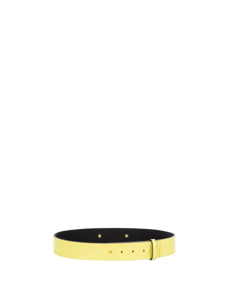 Smalle stevige leren riem met RR Rinascimento-logo