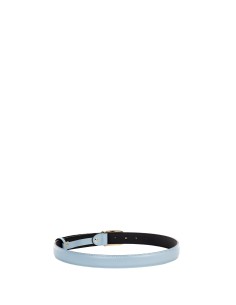 Smalle leren riem met ovale gesp en RR Rinascimento-logo 2