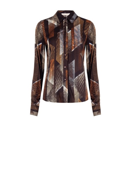 Getailleerde viscoseblouse van Rinascimento