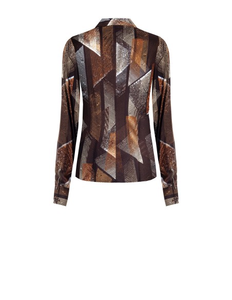 Getailleerde viscoseblouse van Rinascimento