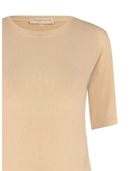 Regular T-shirt van ultralichte viscose Rinascimento