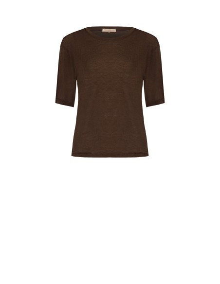 Regular T-shirt van ultralichte viscose Rinascimento