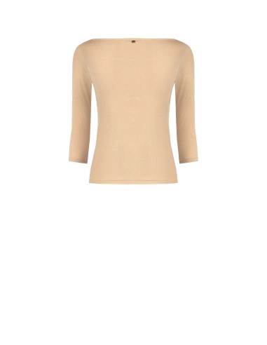 Aansluitend T-shirt van ultralichte viscose met 3/4-mouwen Rinascimento