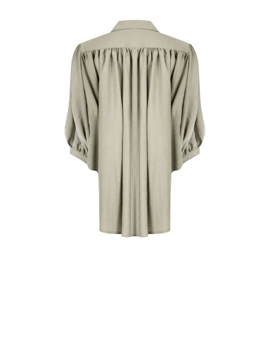 Ruimvallende blouse van lichte viscosemix met vleermuismouwen Rinascimento