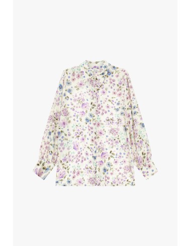 Dixie-blouse met bloemenprint en lange mouwen