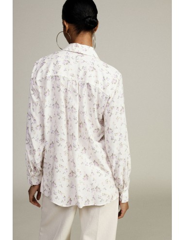 Dixie overhemd met bloemenprint, klassieke kraag en lange mouwen