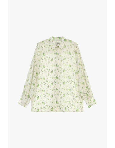 Dixie overhemd met bloemenprint, klassieke kraag en lange mouwen