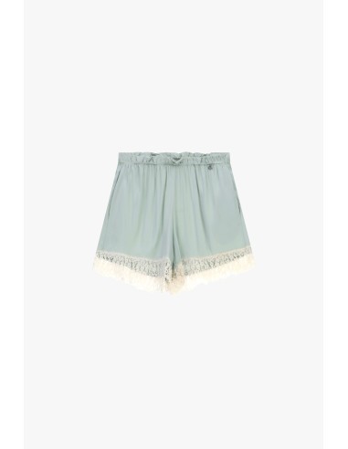 Regular fit-short met kanten bloemenrand Dixie