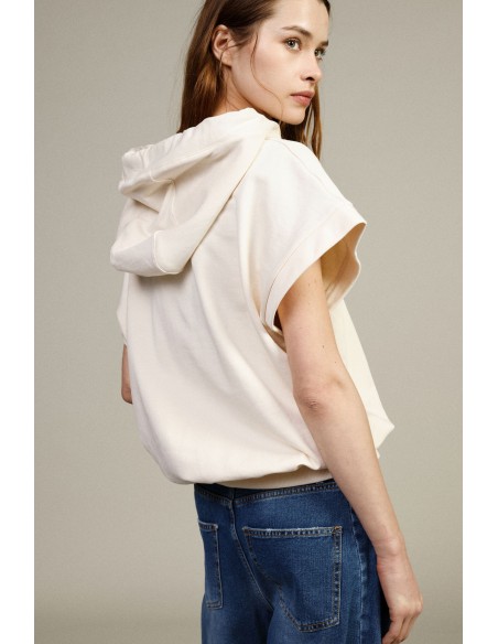 Hoodie met capuchon en decoratieve stropdas Dixie