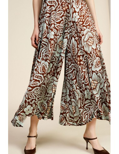 Brede Palazzo-broek met bloemenprint Dixie
