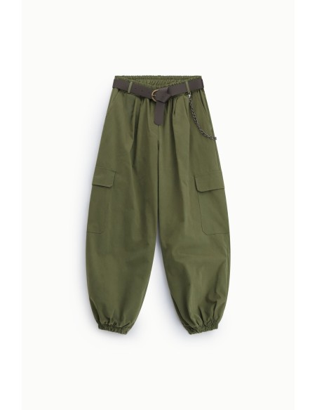 Cargo broek met zakken en afneembare riem Dixie