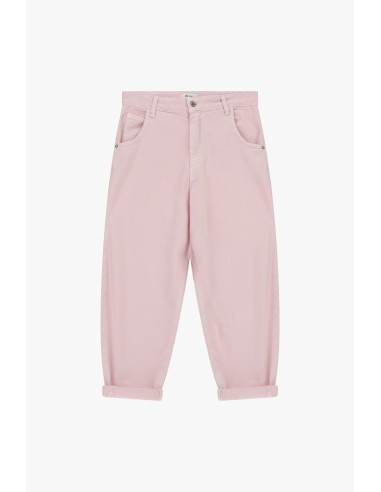 Dixie chino-fitbroek met omslag en hoge taille