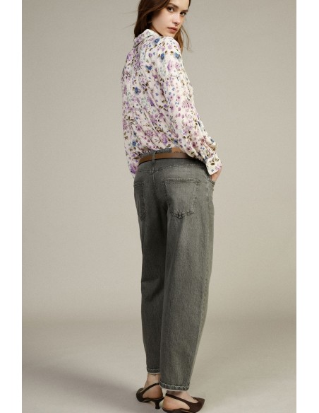 Dixie-jeans met balloon-fit, hoge taille en rechte pijpen