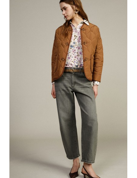 Dixie-jeans met balloon-fit, hoge taille en rechte pijpen