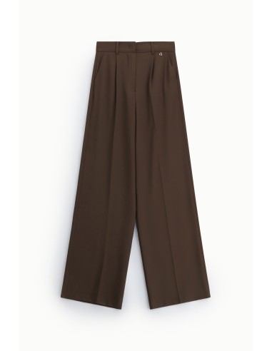 Dixie Palazzo-broek met hoge taille en plooien