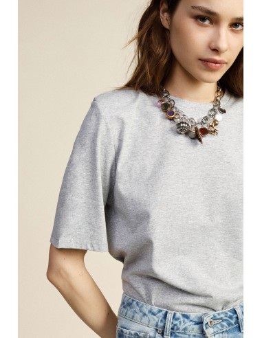 Dixie T-shirt met ronde hals, normale pasvorm en korte mouwen
