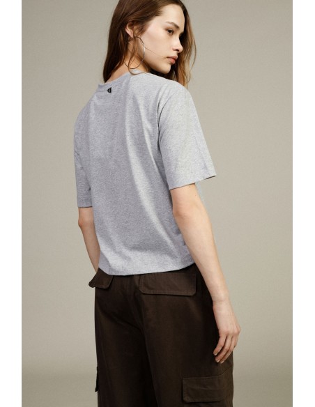 Dixie boxy-fit T-shirt met decoratief sjaaltje