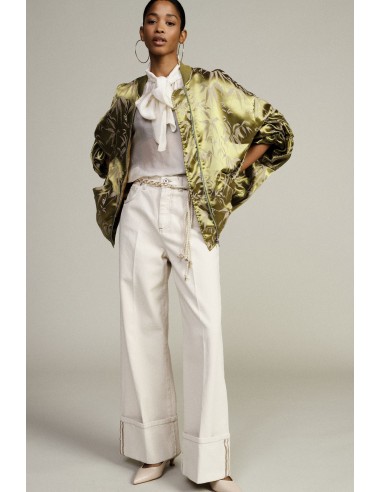 Oversized bomberjack met foliageprint en rits Dixie