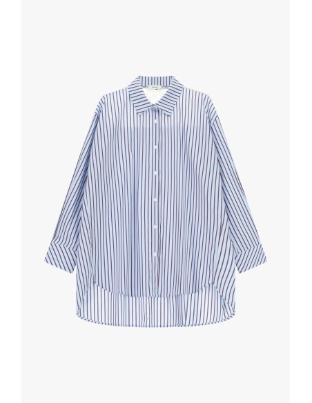 Oversized gestreept overhemd met klassieke kraag Dixie