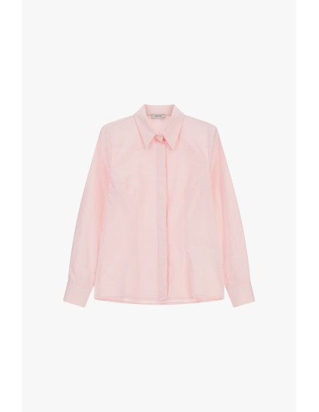 Dixie-shirt met klassieke kraag en verborgen knopen