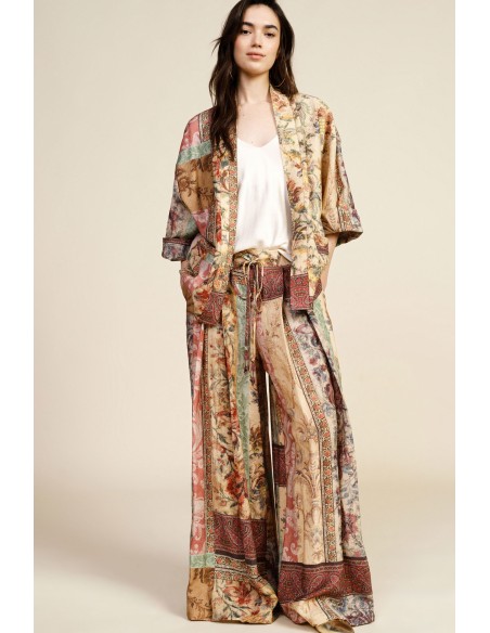 Dixie Palazzo-broek met decoratieve motieven