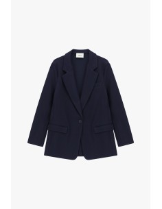 Dixie blazer met één rij knopen en klepzakken