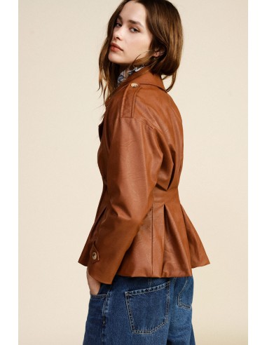 Korte double-breasted blazer met knopen en brede revers Dixie