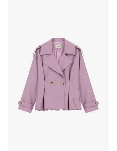 Korte double-breasted blazer met knopen en brede revers Dixie