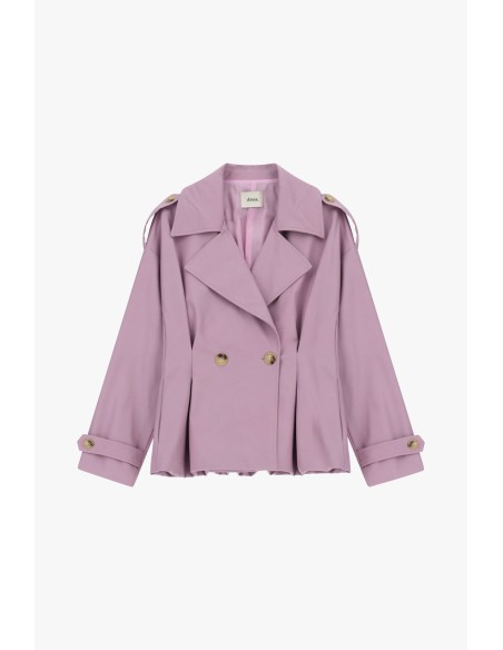 Korte double-breasted blazer met knopen en brede revers Dixie