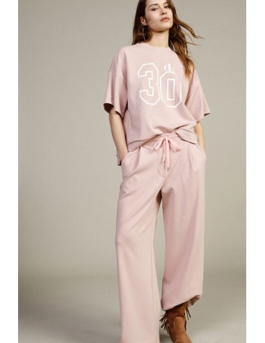 Cropped palazzobroek met elastische taille van Dixie