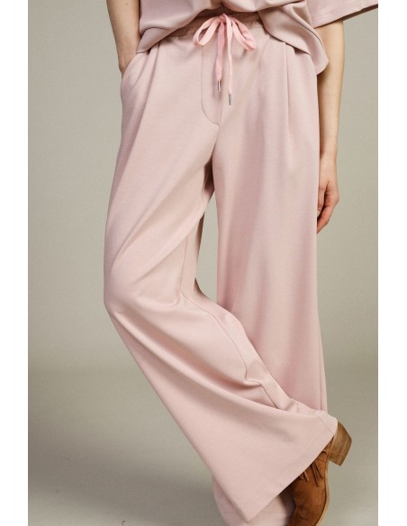 Cropped palazzobroek met elastische taille van Dixie