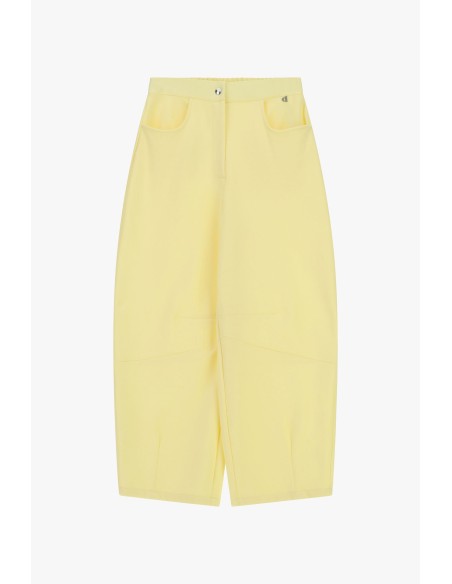 Dixie cropped palazzo-broek met afgeronde zakken
