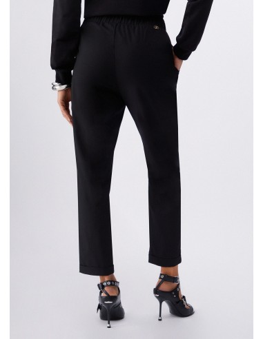 Slim-fit broek met omslag van Liu Jo