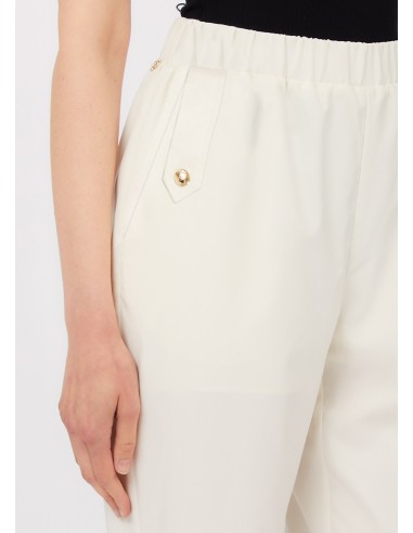 Slim-fit broek met omslag van Liu Jo