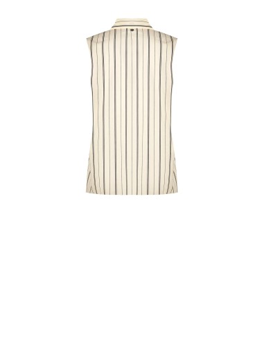 Gestreepte blouse van katoenmix met strik Rinascimento