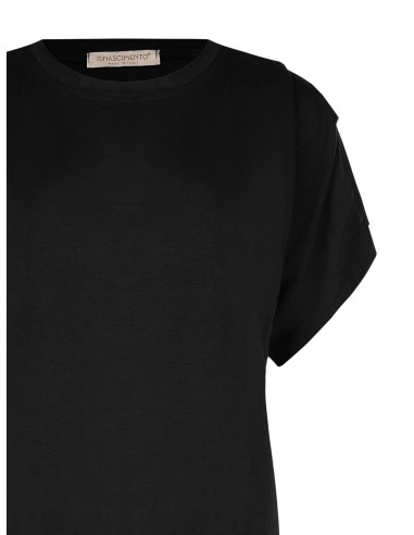 Ruimvallend en soepel T-shirt van viscose Rinascimento