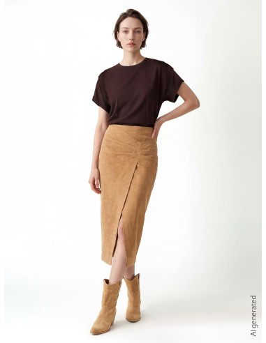 Ruimvallend en soepel T-shirt van viscose Rinascimento