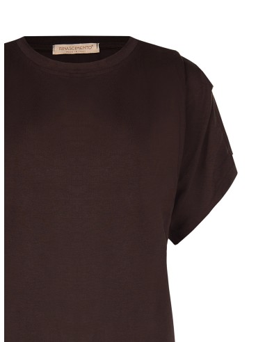 Ruimvallend en soepel T-shirt van viscose Rinascimento