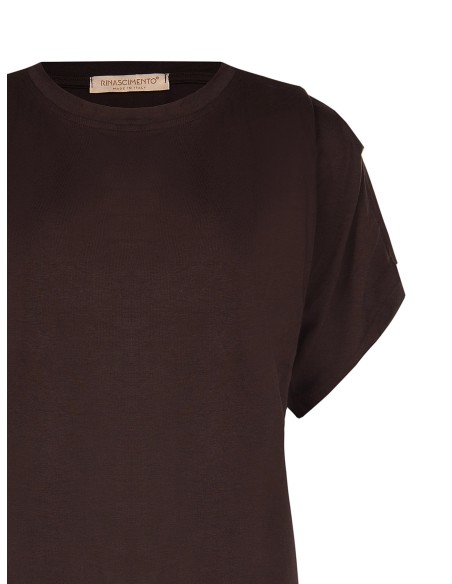 Ruimvallend en soepel T-shirt van viscose Rinascimento