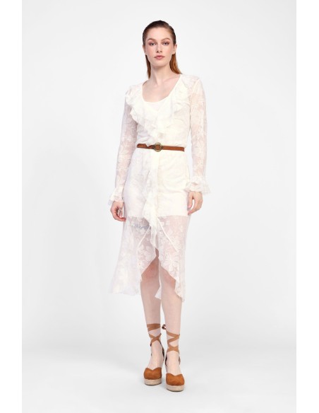 Dixie-jurk met lange mouwen