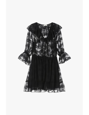 Korte jurk met V-hals Dixie