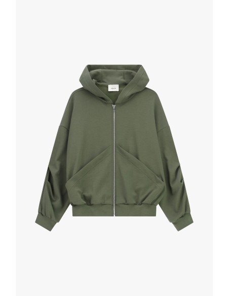 Dixie hoodie met rits en zakken aan de voorkant