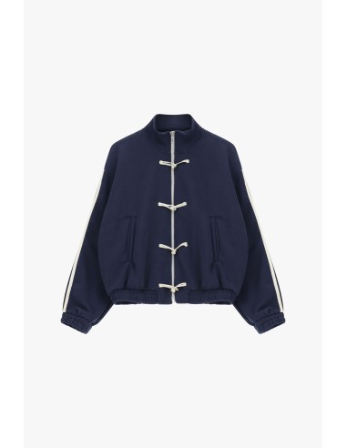 Dixie sweater met ritssluiting aan de voorkant en decoratieve koordjes