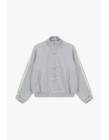 Dixie sweater met ritssluiting aan de voorkant en decoratieve koordjes