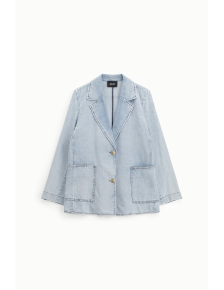 Denimblazer met knopen en opgestikte zakken van Dixie