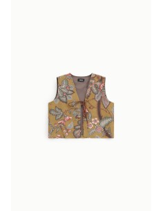 Bedrukt vest met decoratieve strikbandjes aan de voorkant Dixie 2