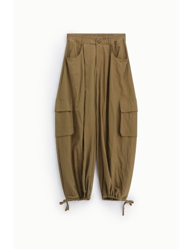 Wijde broek met zijzakken en verstelbare onderkant Dixie