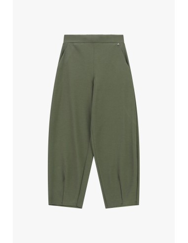 Dixie cropped palazzobroek met hoge taille en zakken