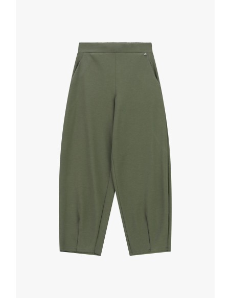 Dixie cropped palazzobroek met hoge taille en zakken